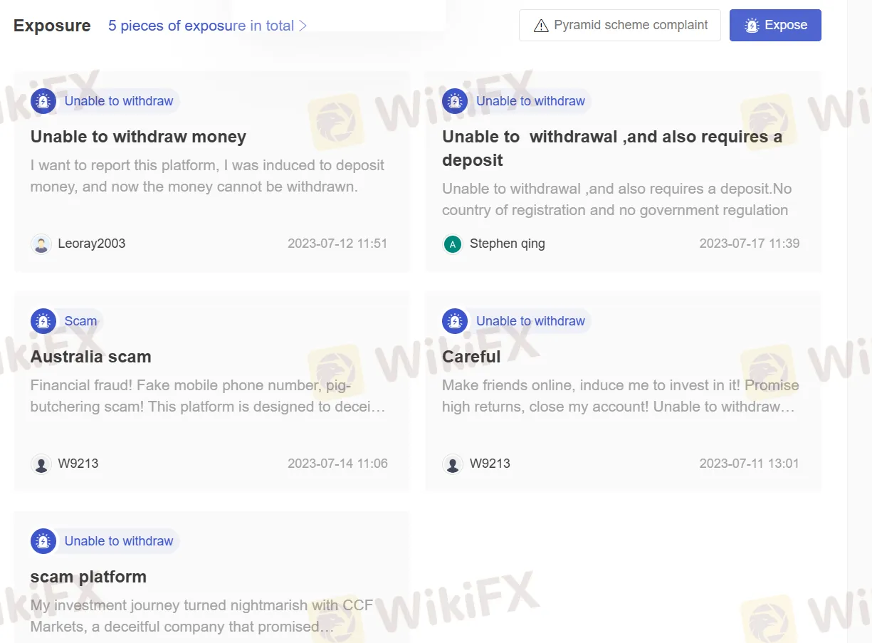 User Exposure on WikiFX