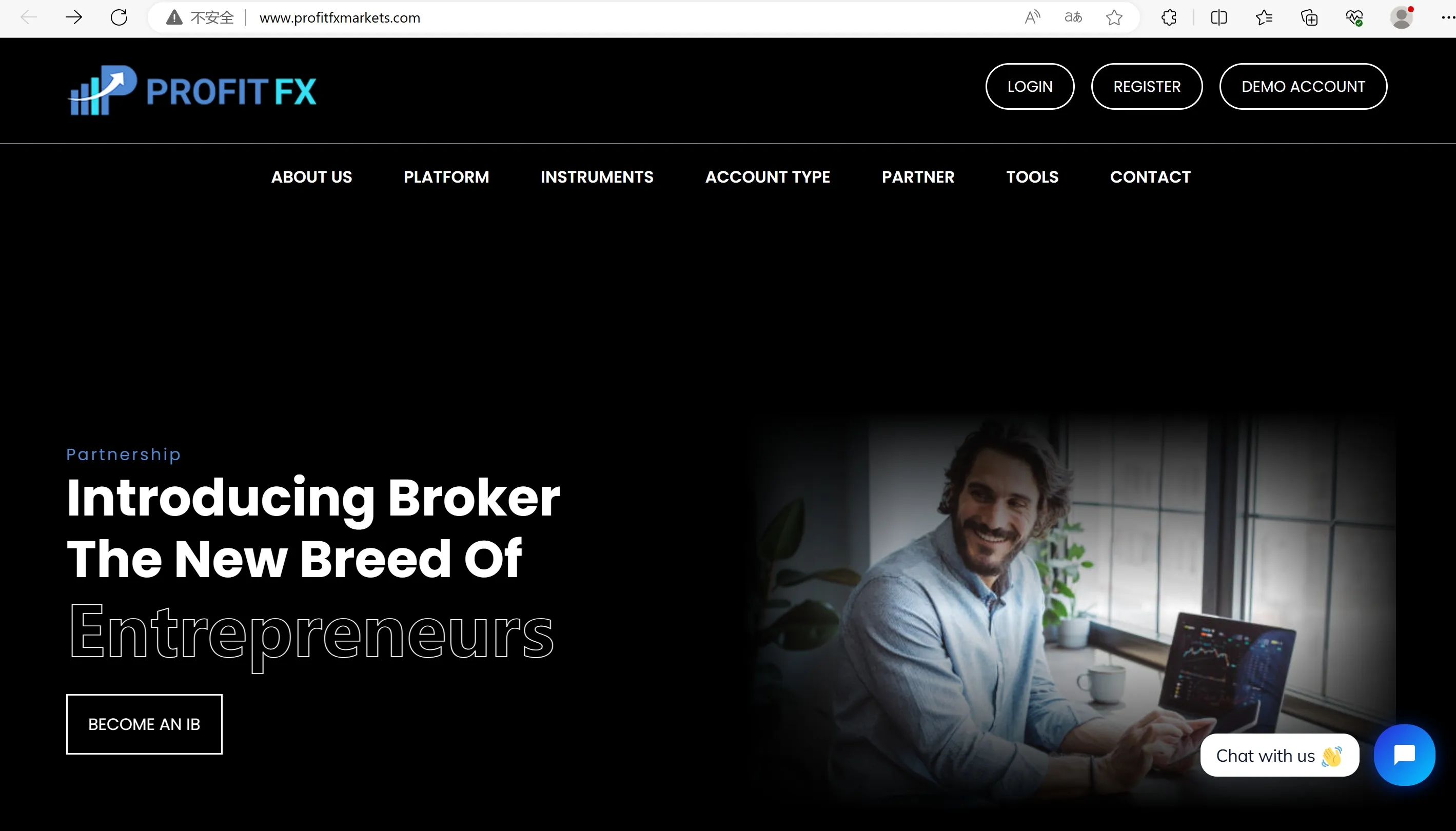 Profit FX's home page Profit FX's home page