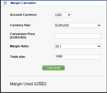 Margin Calculator Margin Calculator