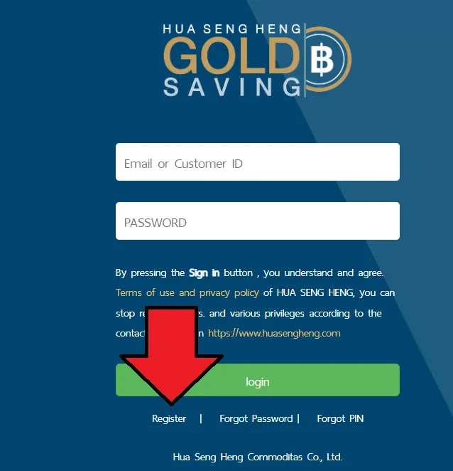 open an account