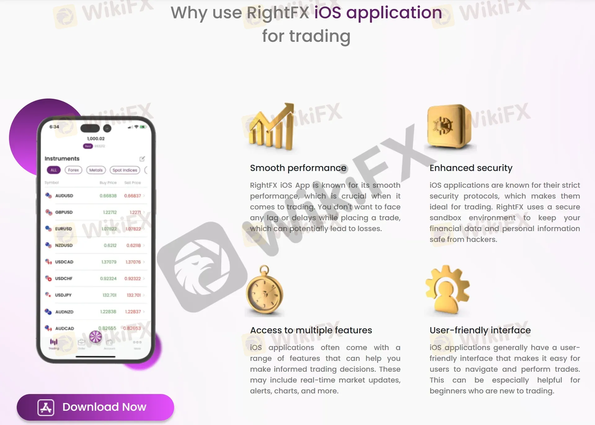 Right Trader iOS app