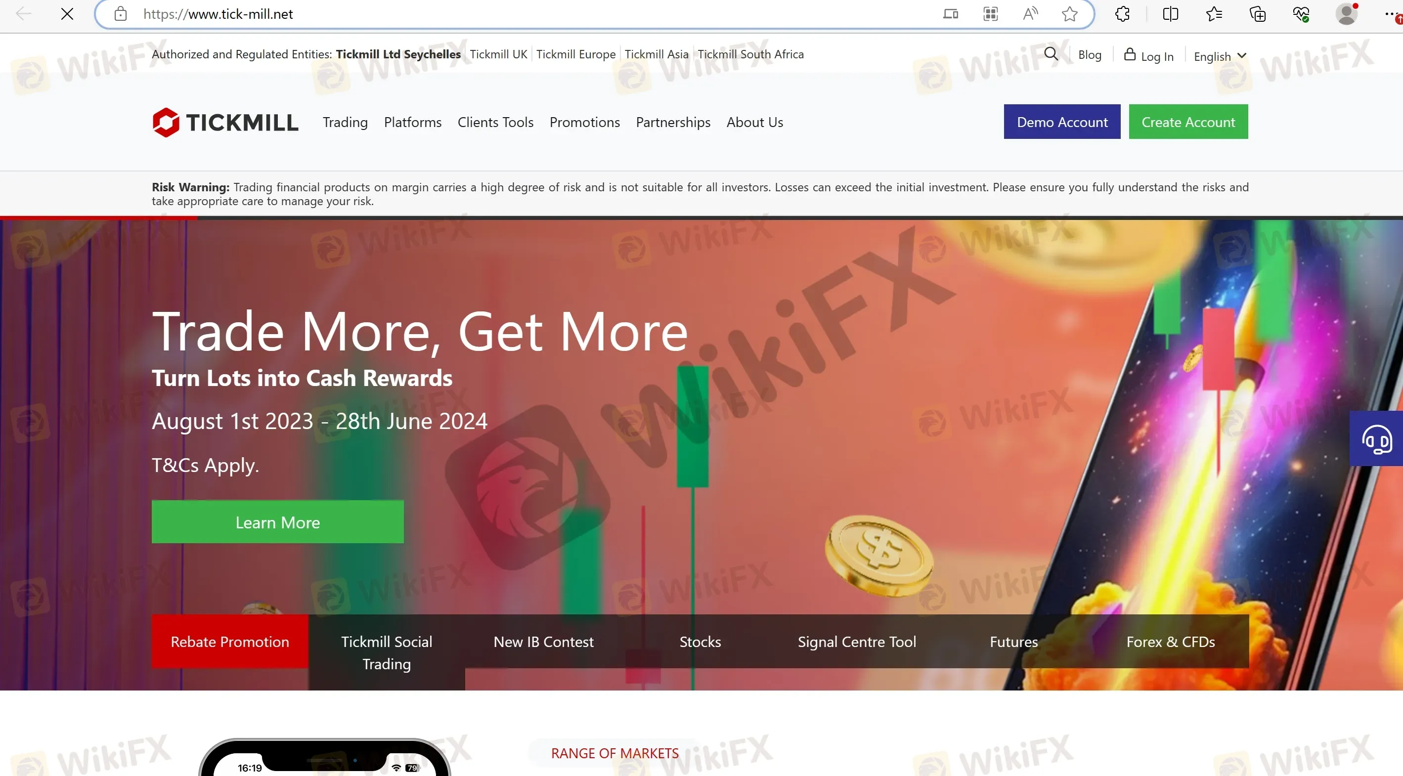 Tickmill demo deals