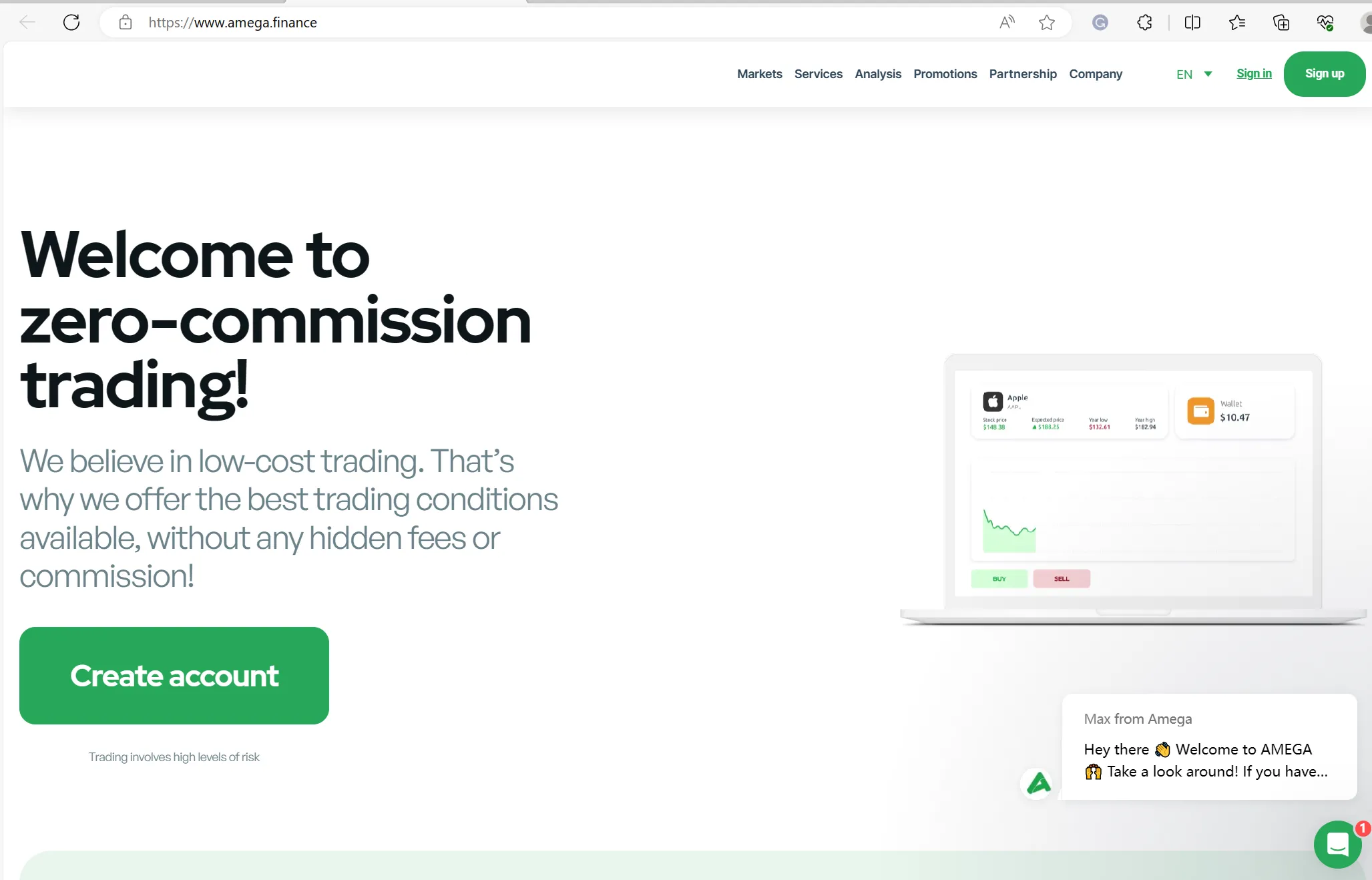 AMEGA's home page