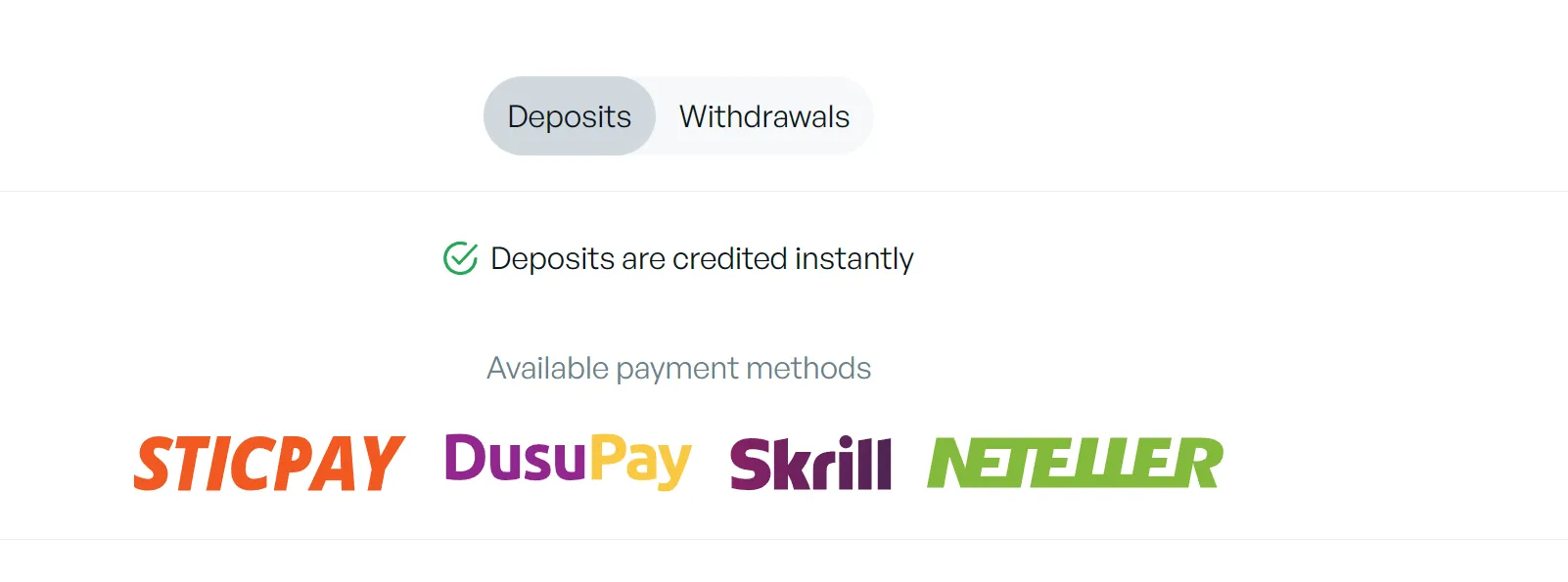 payment methods