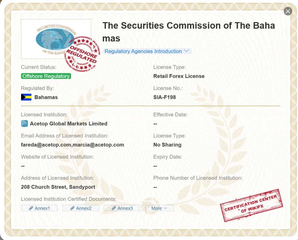 offshore regulated by SCB