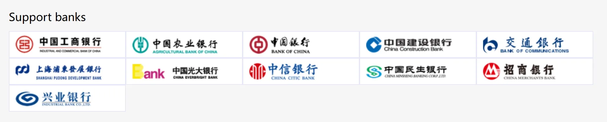 support banks