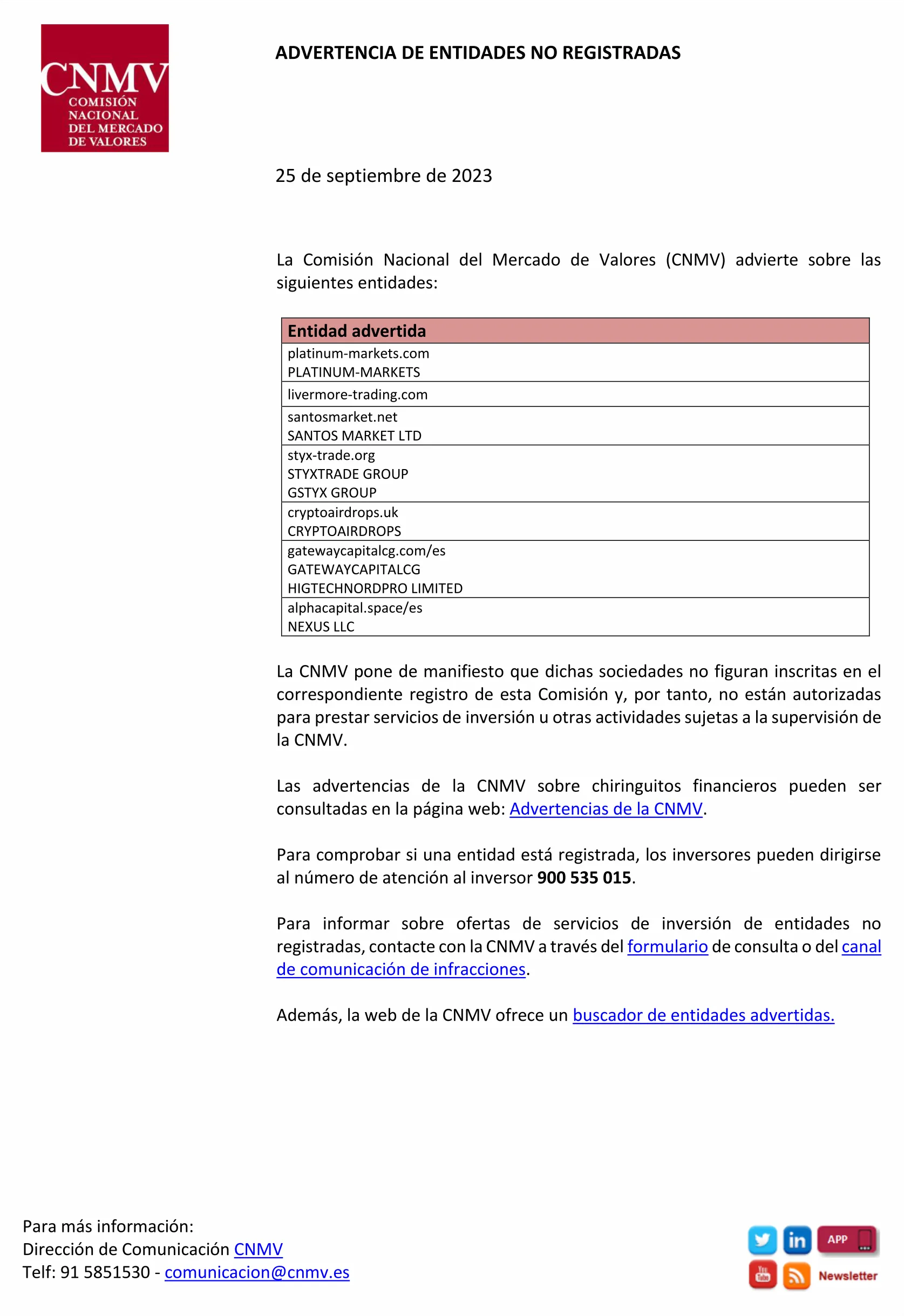 CNMV