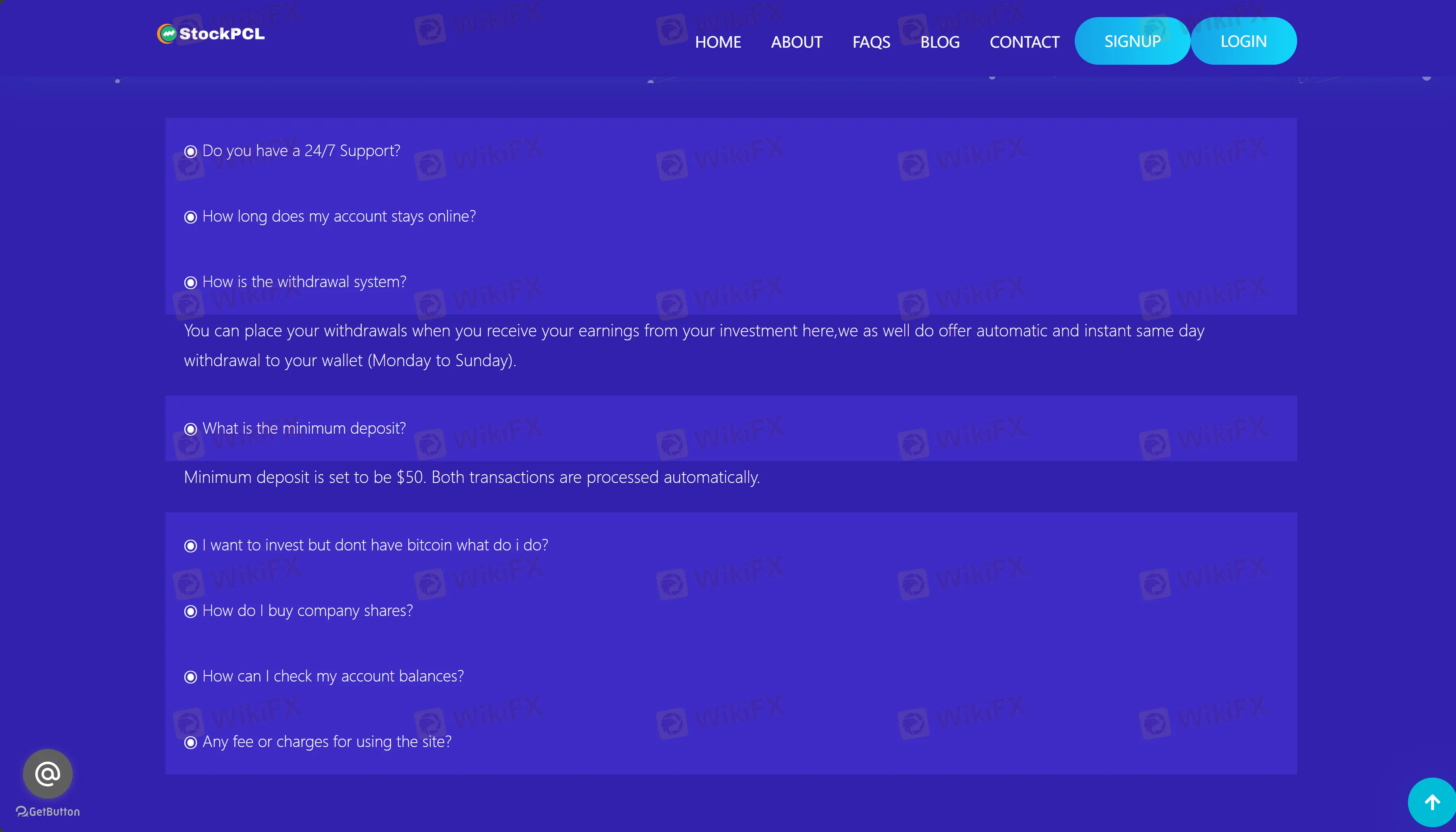 Deposit & Withdrawal 