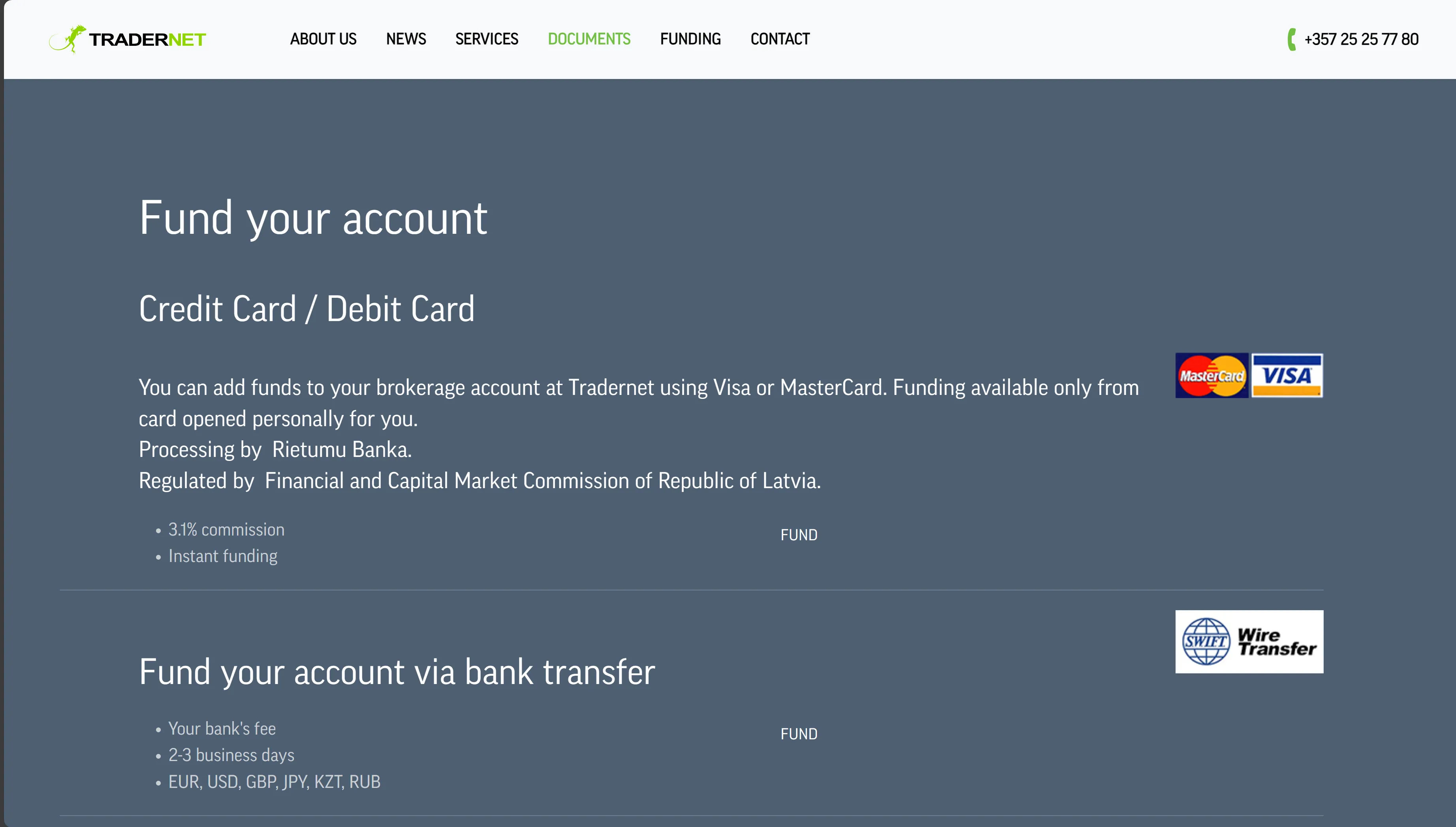 Deposit & Withdrawal