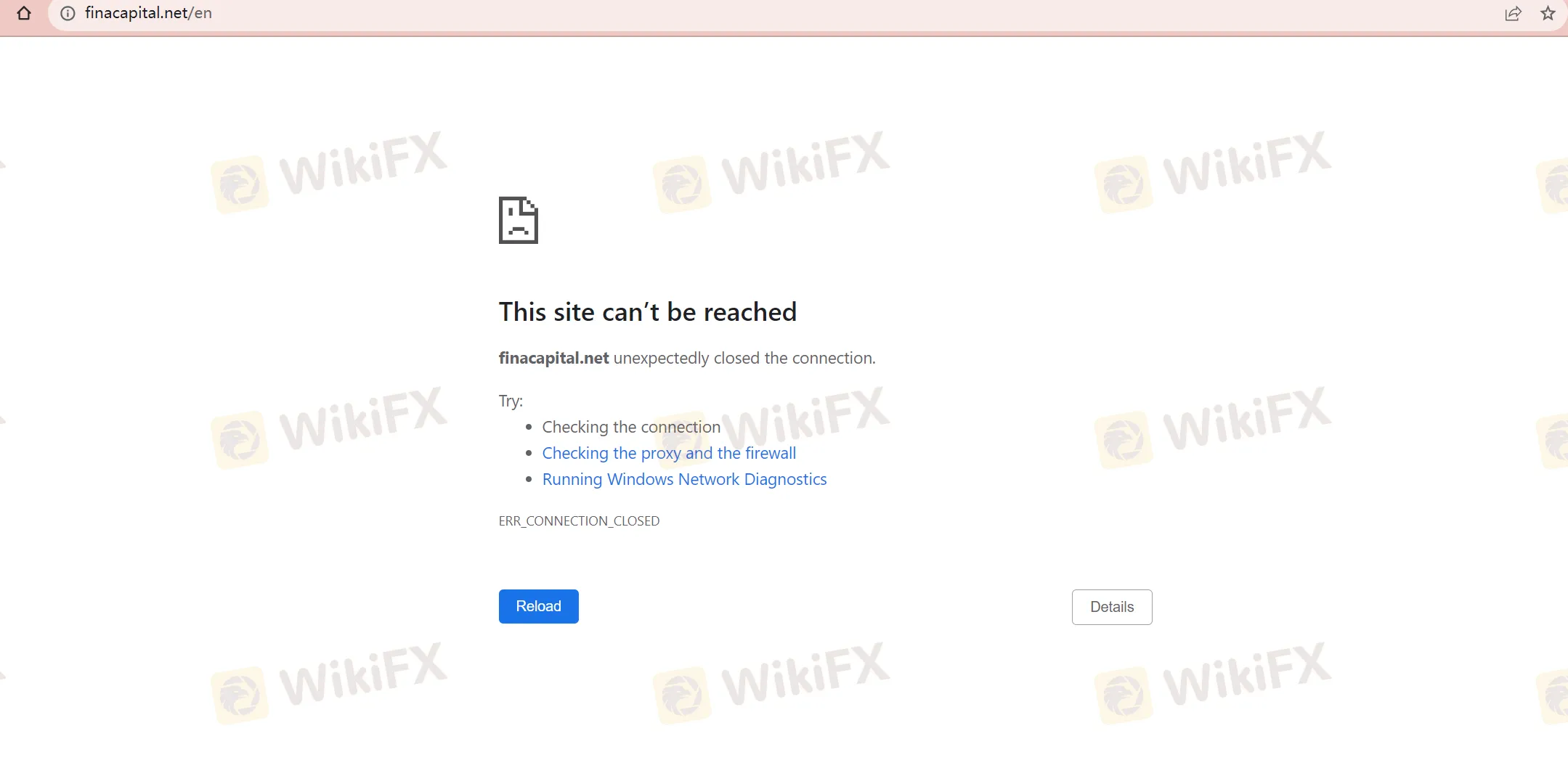 Unavailable Official Website