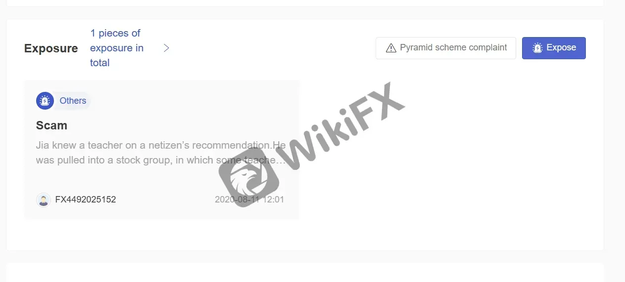 User Exposure on WikiFX User Exposure on WikiFX