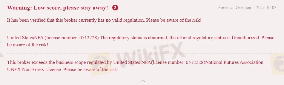 WikiFX Warning