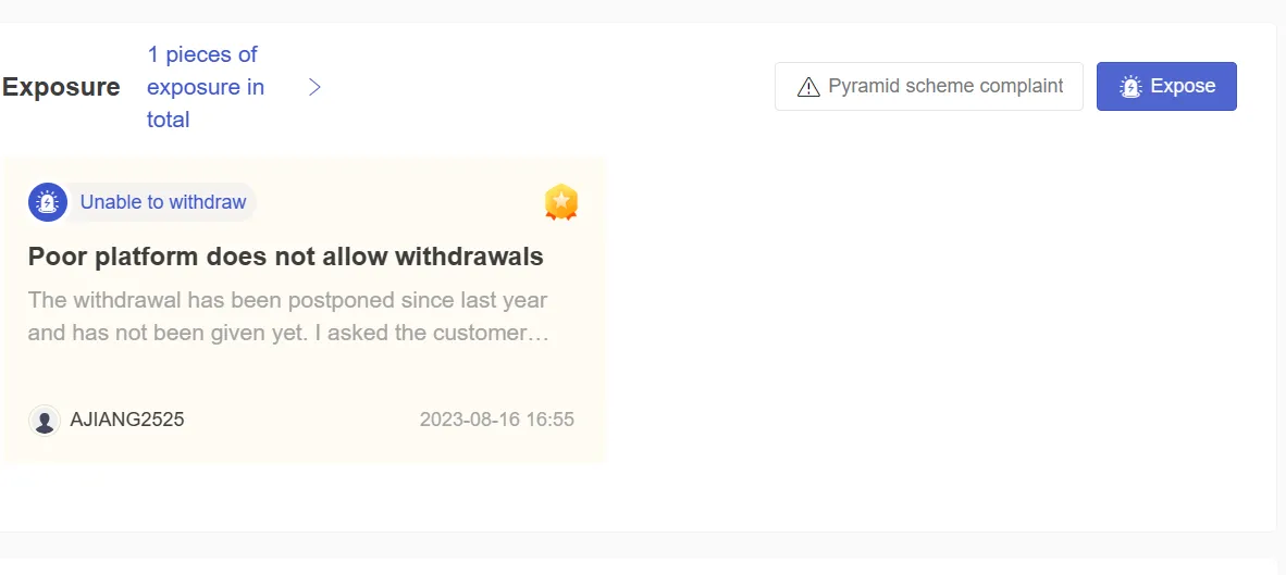 User Exposure on WikiFX