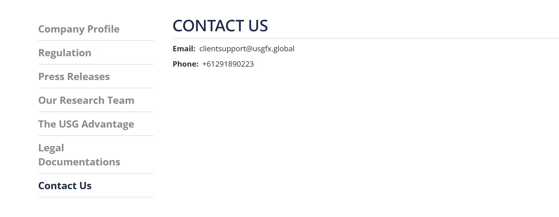 contact details