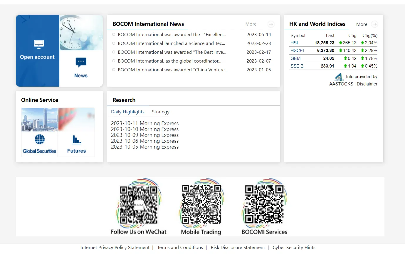 Overview of BOCOM