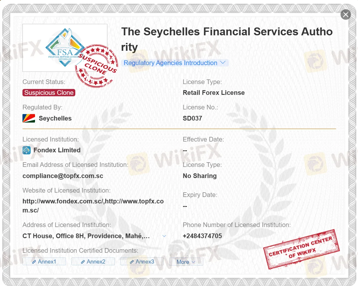 suspicious clone FSA license