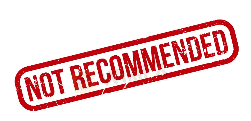 不推荐