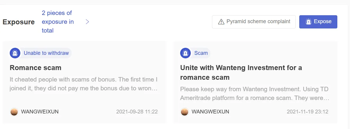 User Exposure on WikiFX