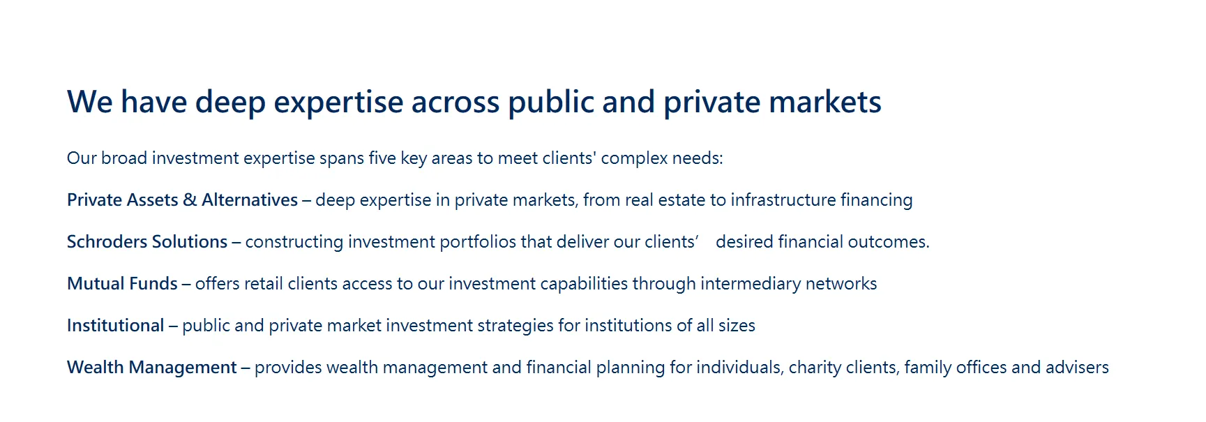 Products & Services