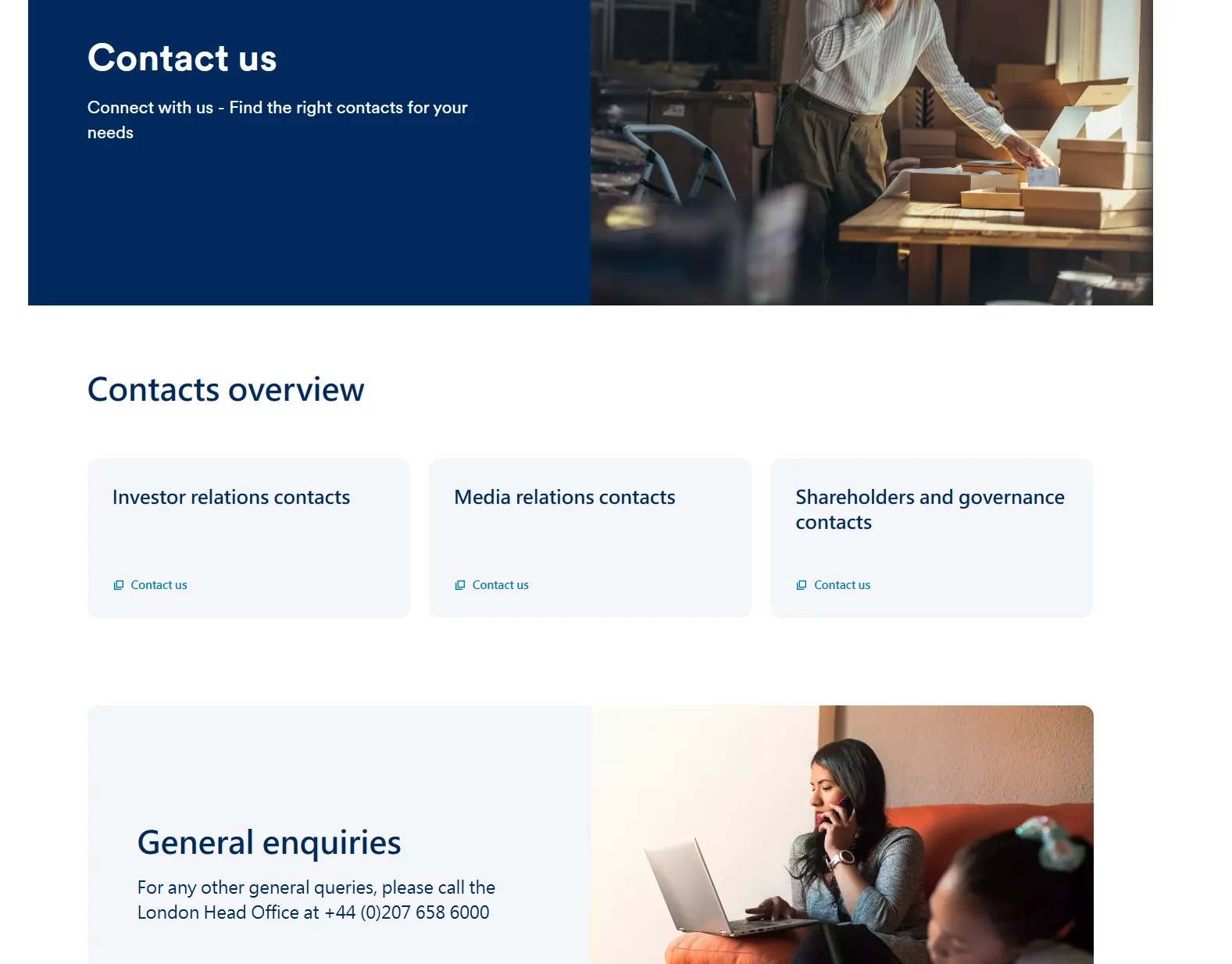contact details