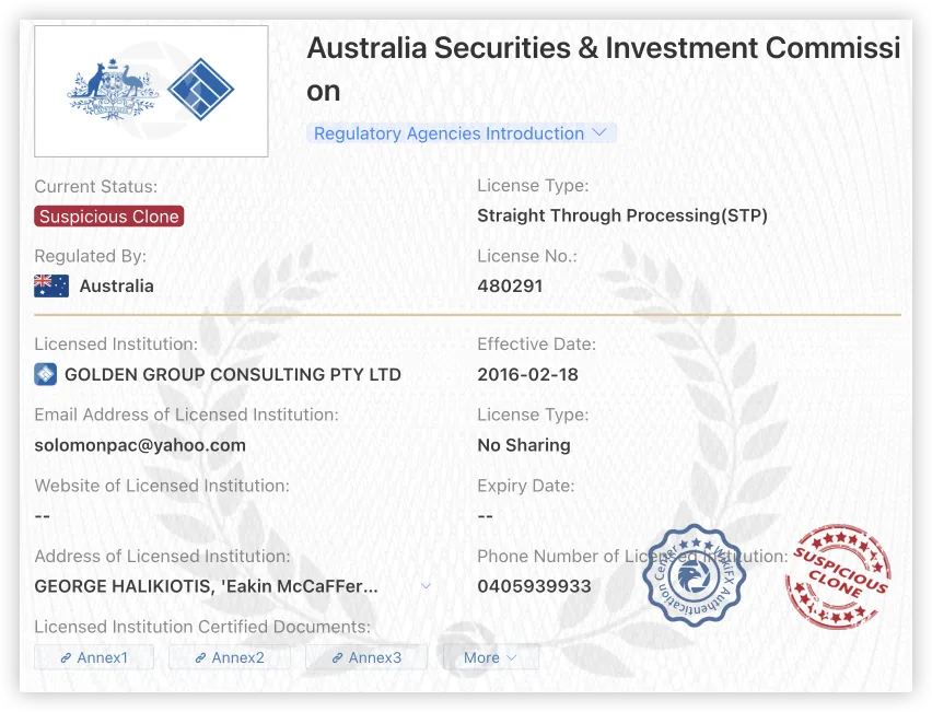 Regulatory Information