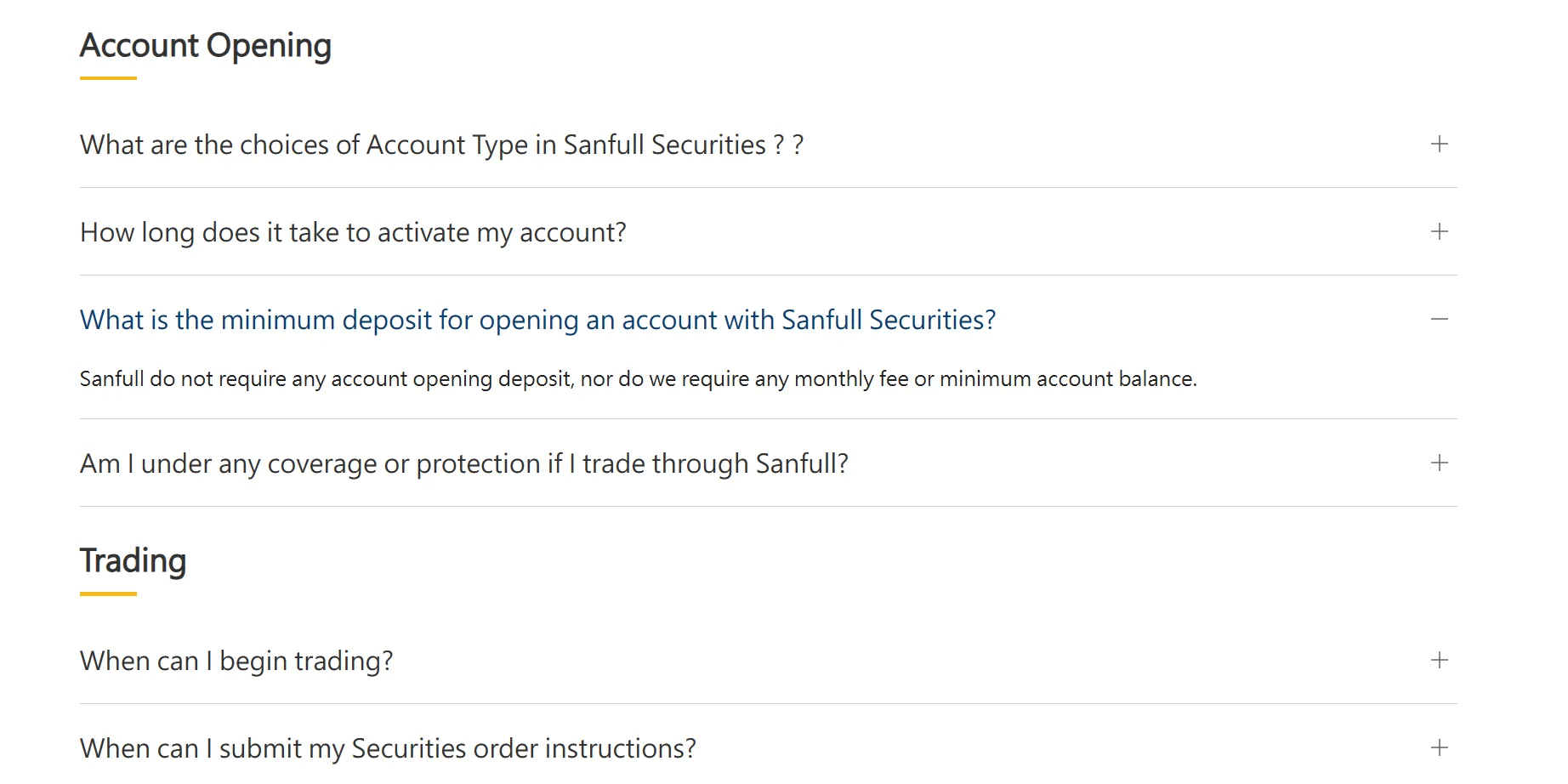 FAQ Page