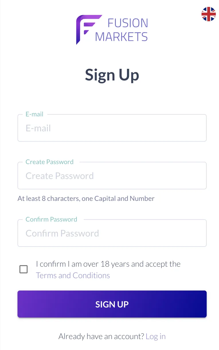 Fill in required info