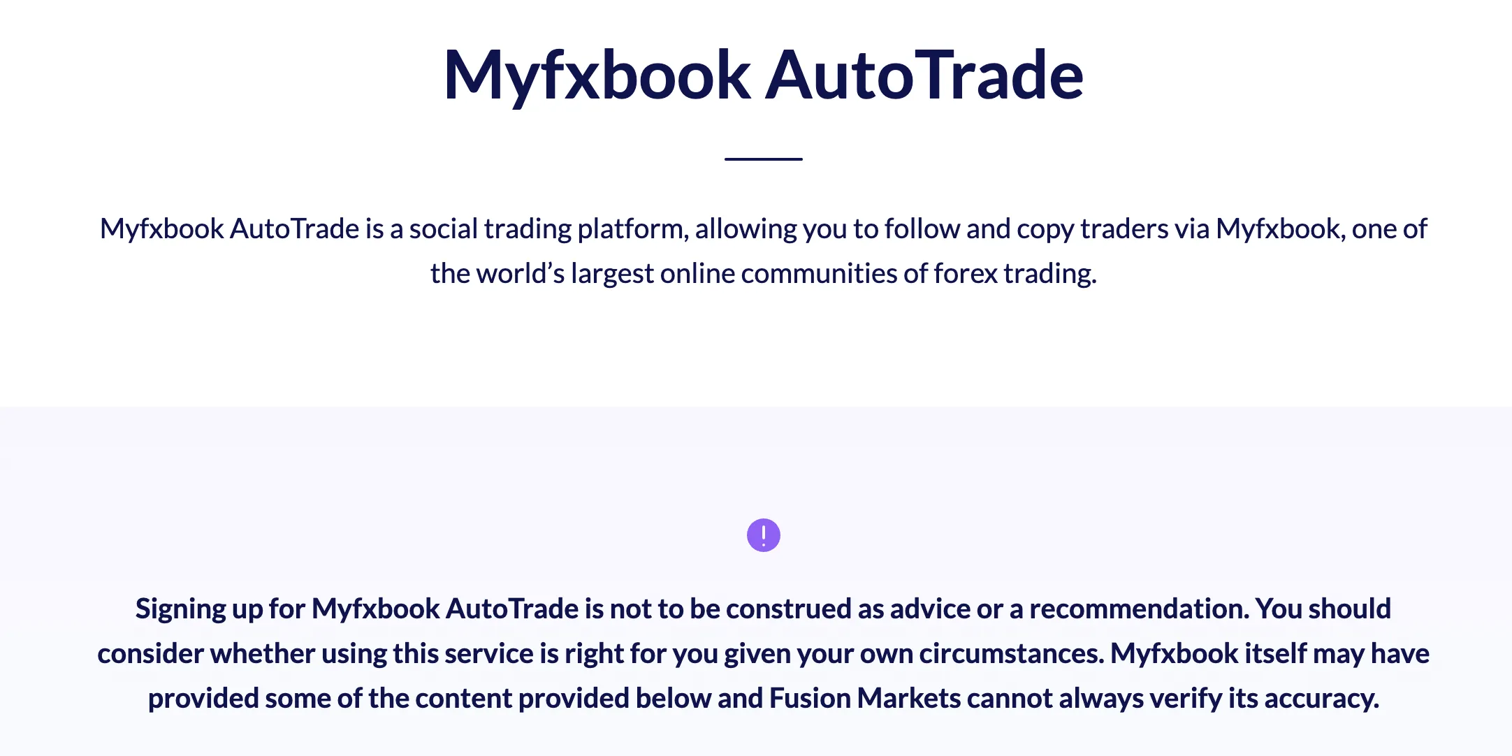 Myfxbook AutoTrade