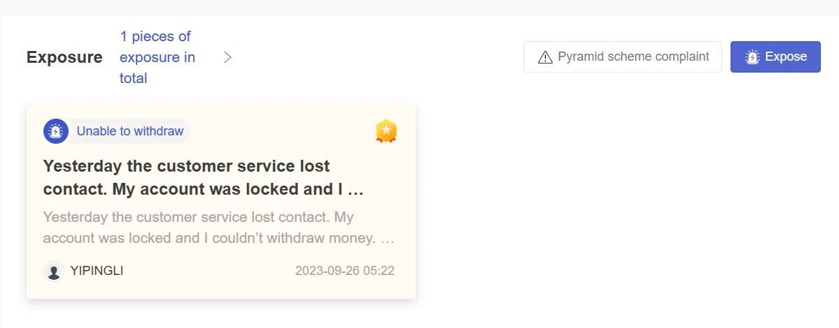 User Exposure on WikiFX