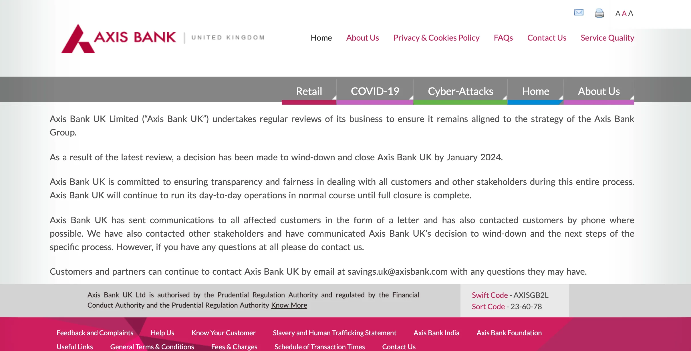 Overview of AXIS BANK