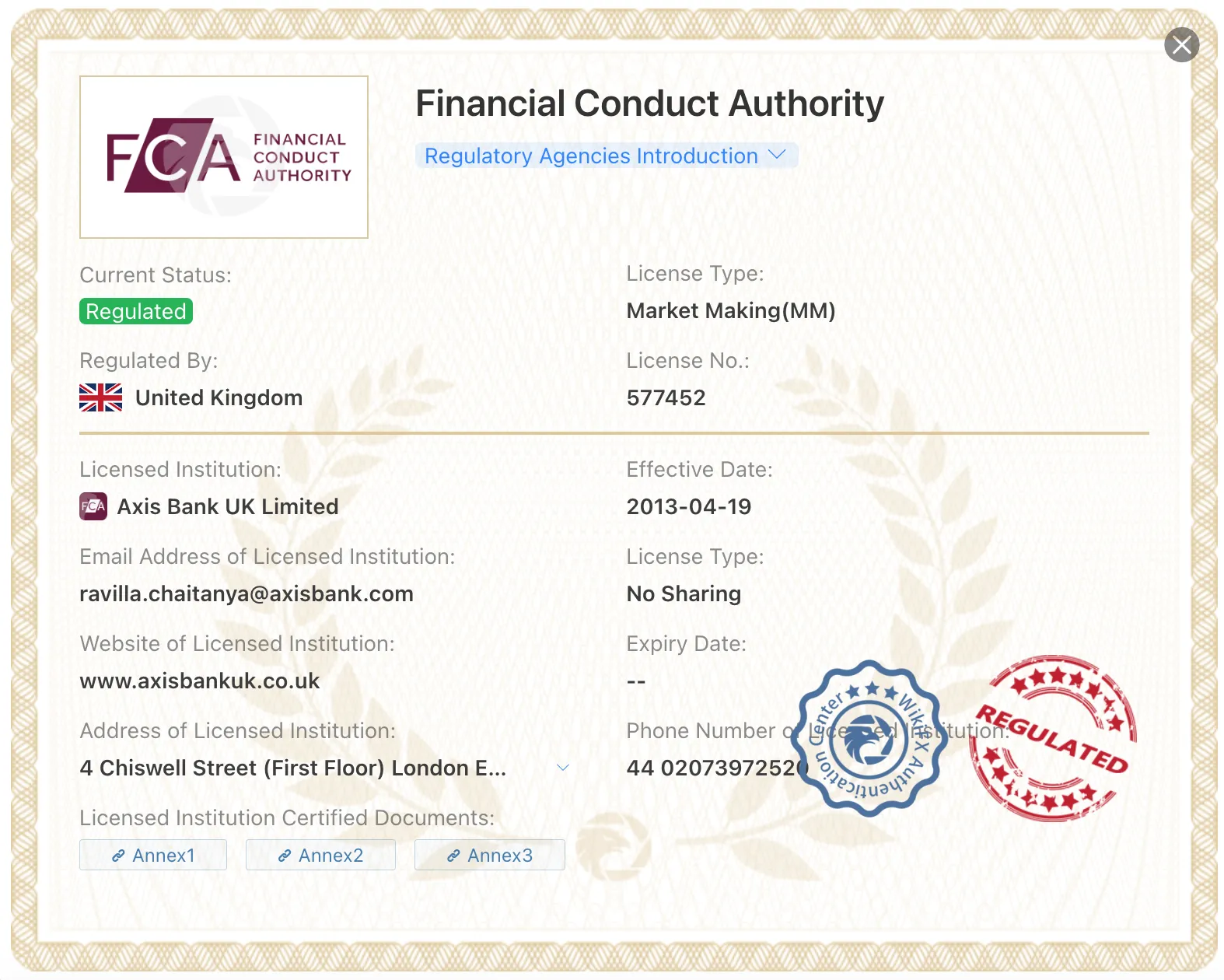 Is AXIS BANK legit or a scam?