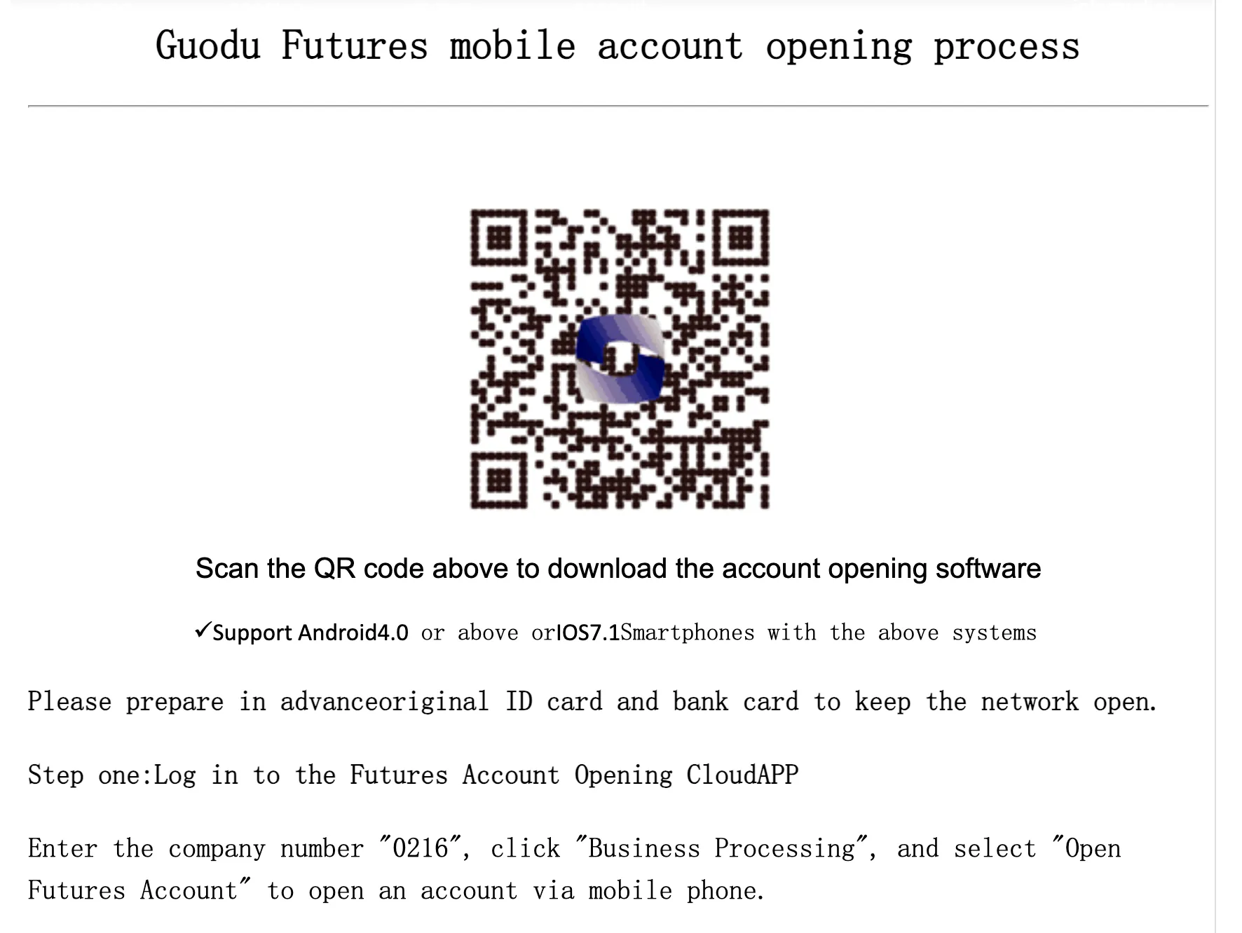 How to Open an Account?