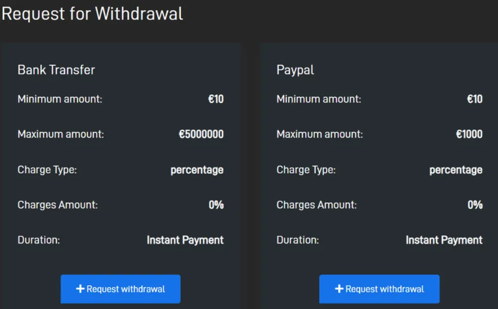 Deposit- Withdrawal