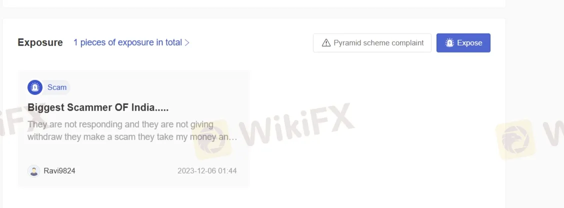 User Exposure on WikiFX