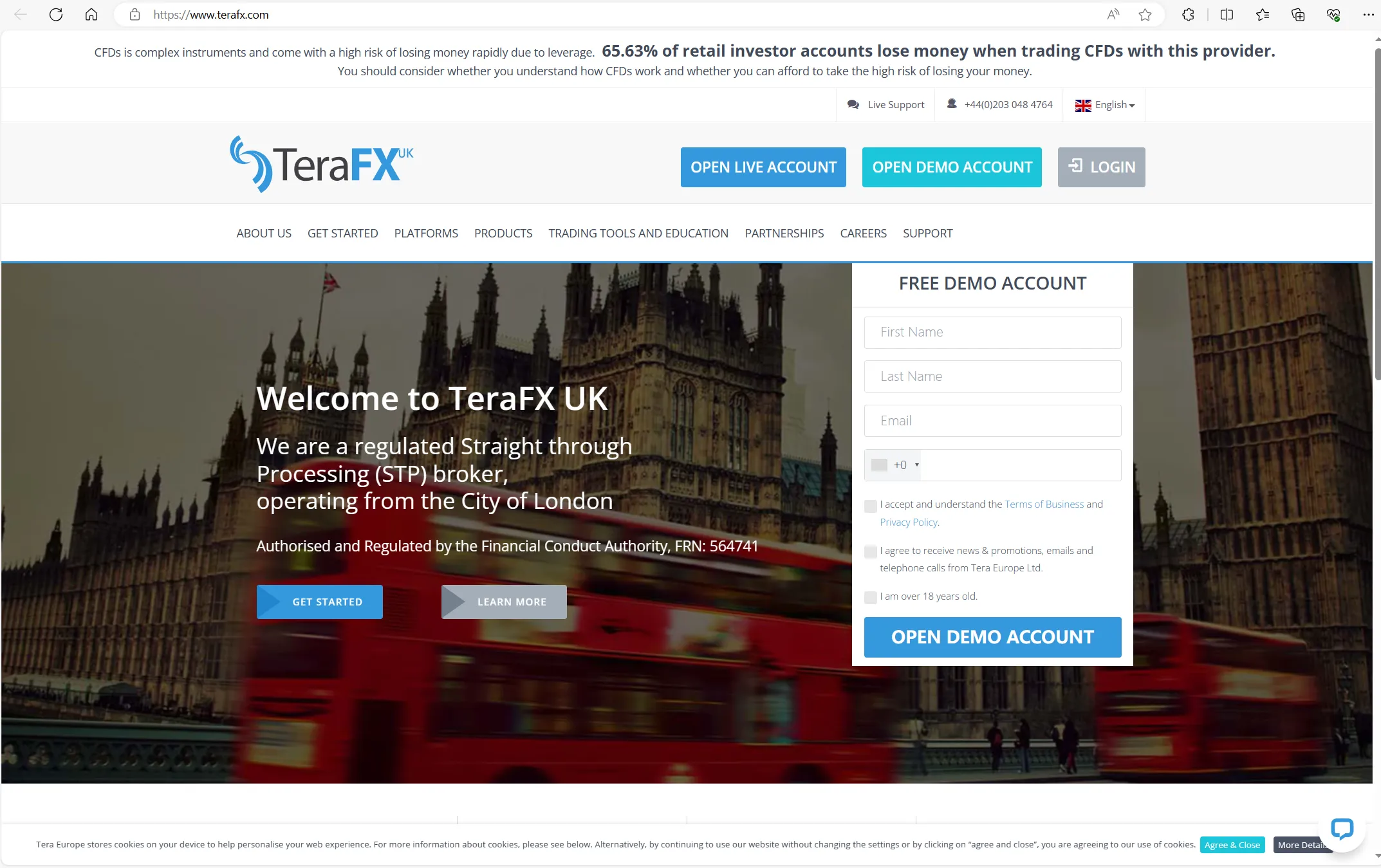 TeraFX's homepage