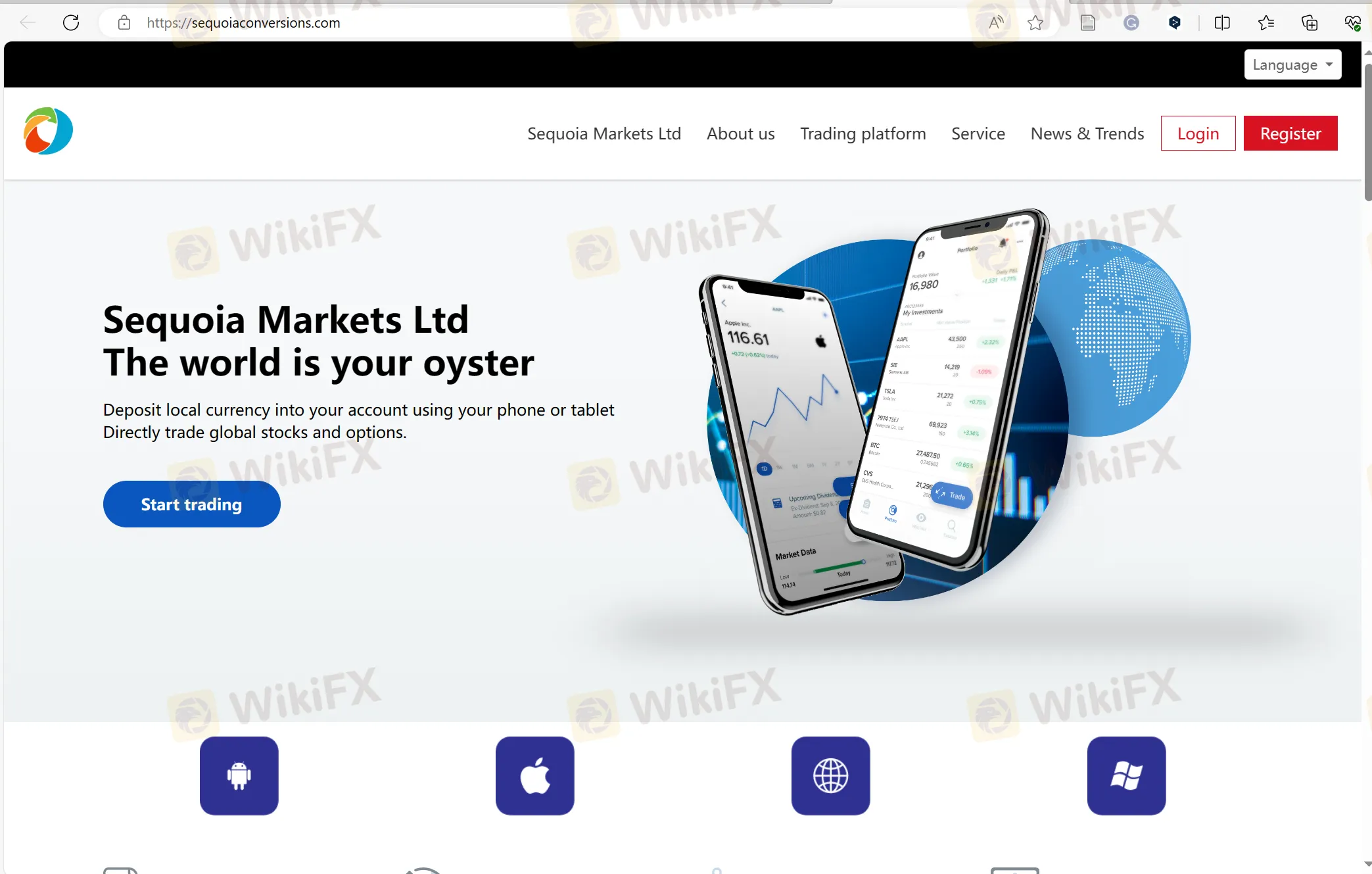 Sequoia Markets Ltd主页