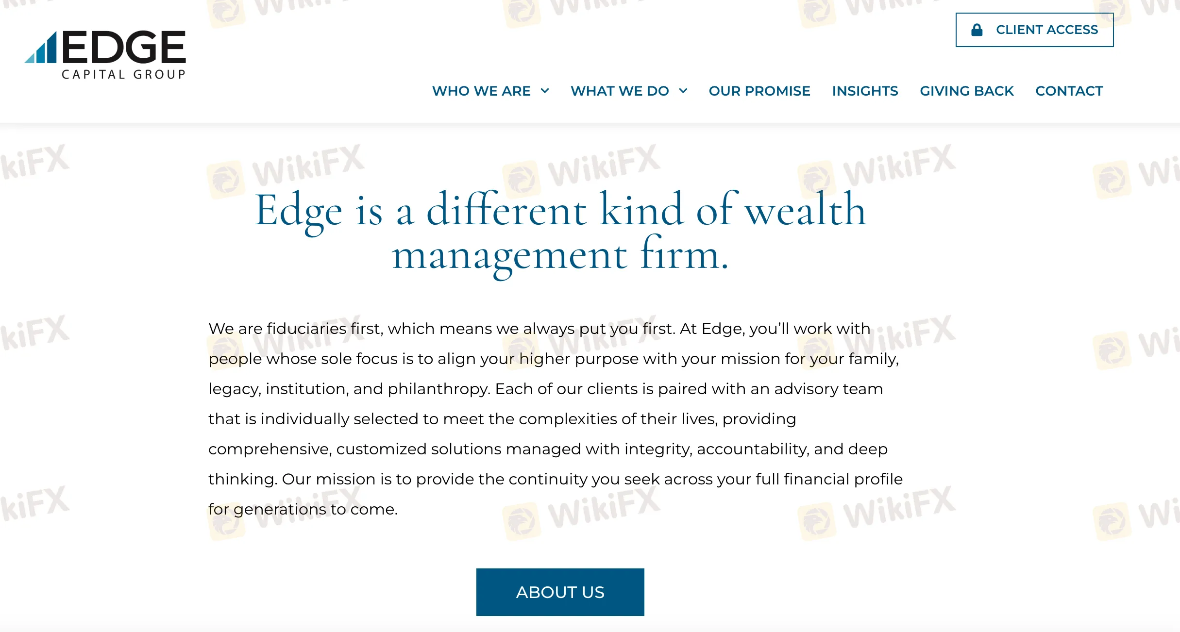 Overview of EDGE CAPITAL