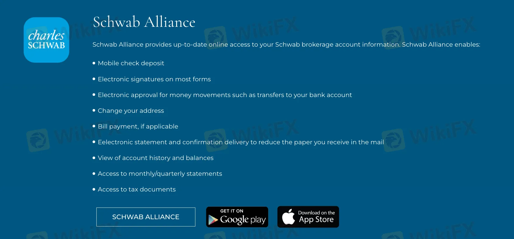 SCHWAB ALLIANCE