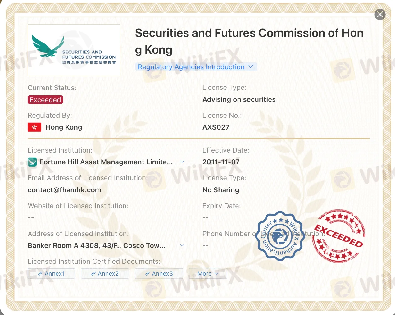 Ist Fortune Hill Capital legitim oder ein Betrug?