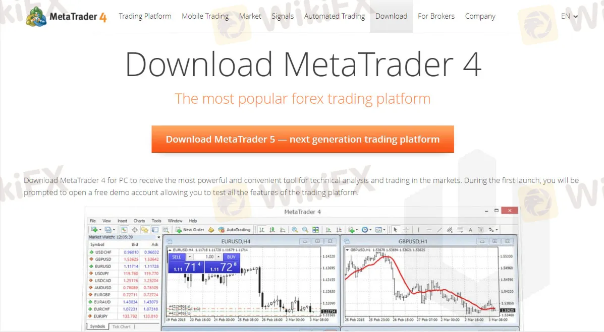 Plateforme de trading