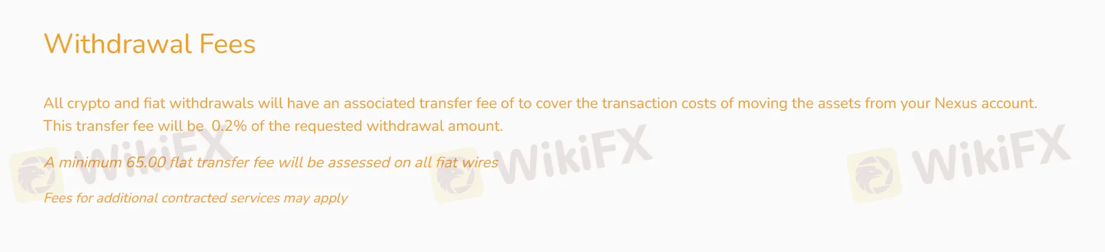 Withdrawal Fees Withdrawal Fees