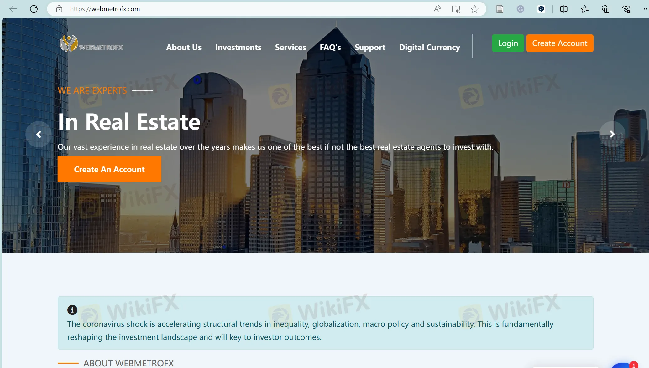 WEBMETROFX's homepage