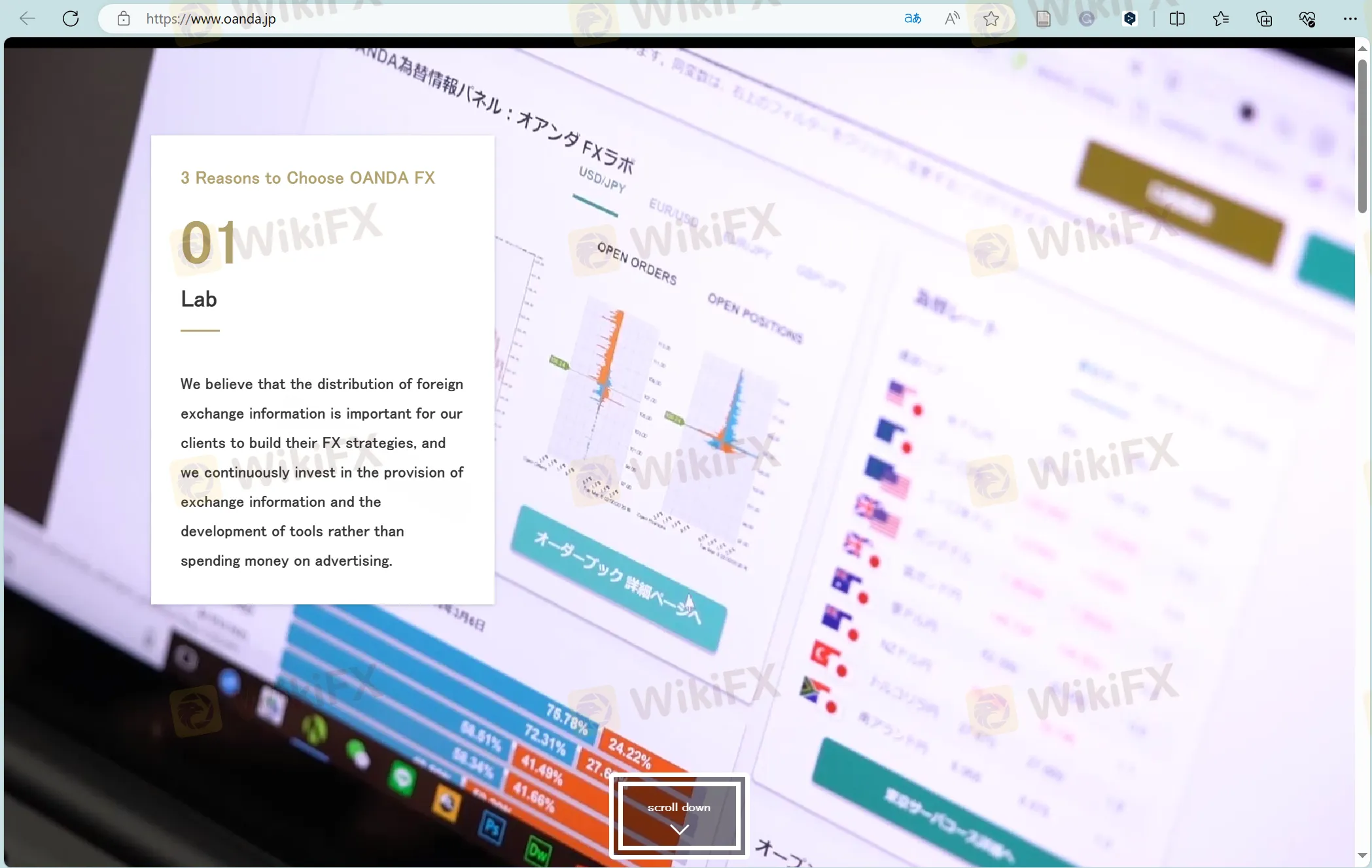 OANDA Japan‘s homepage