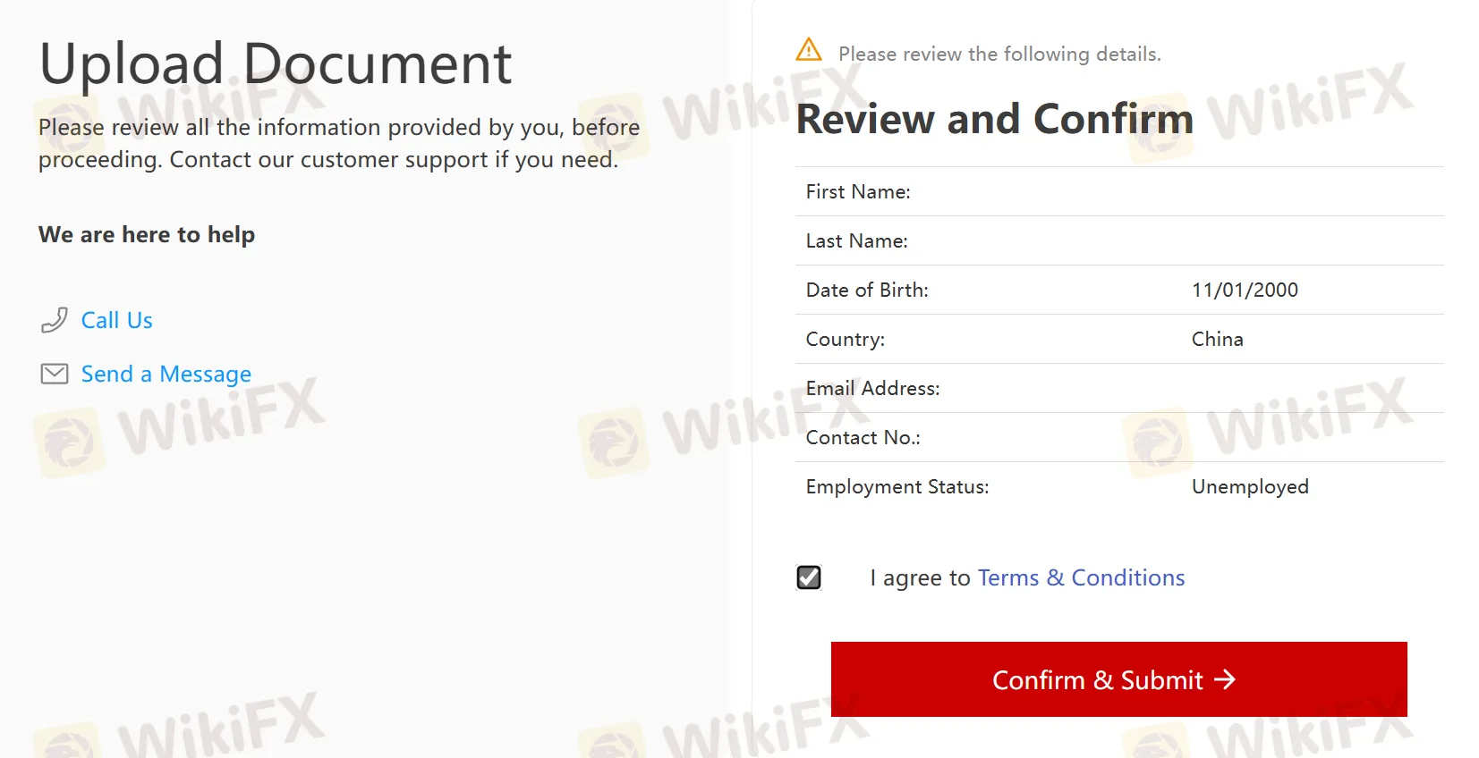 Agree to the Terms and Conditions