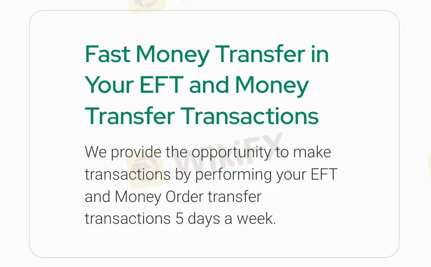 Deposit & Withdrawal 