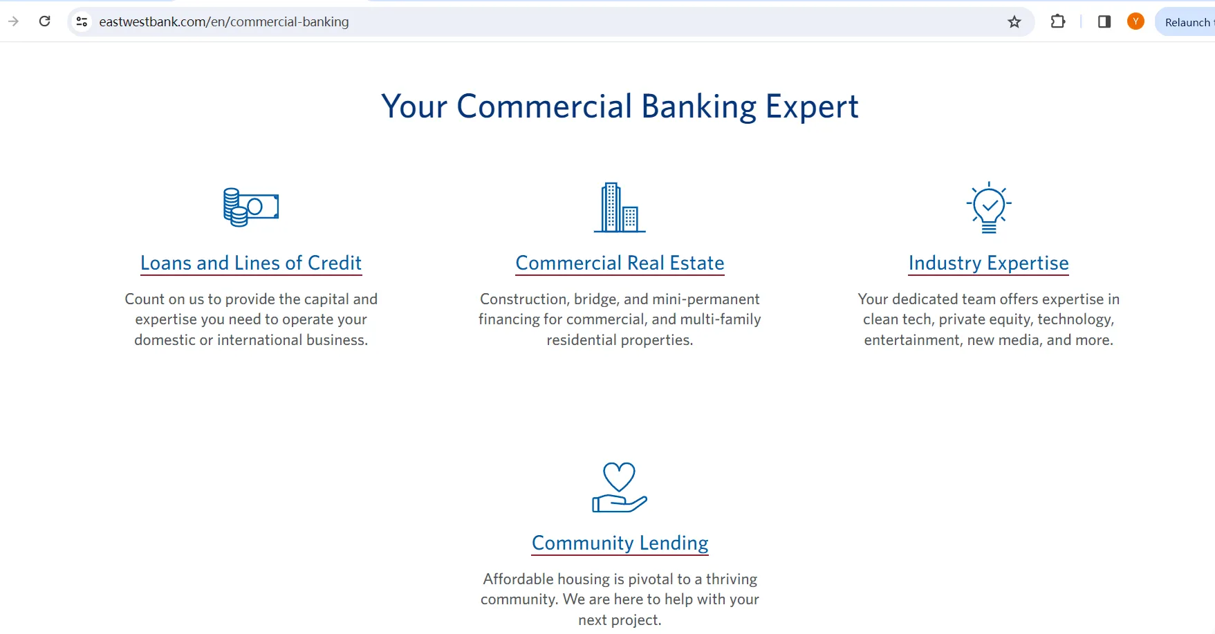 Commercial Banking Expertise