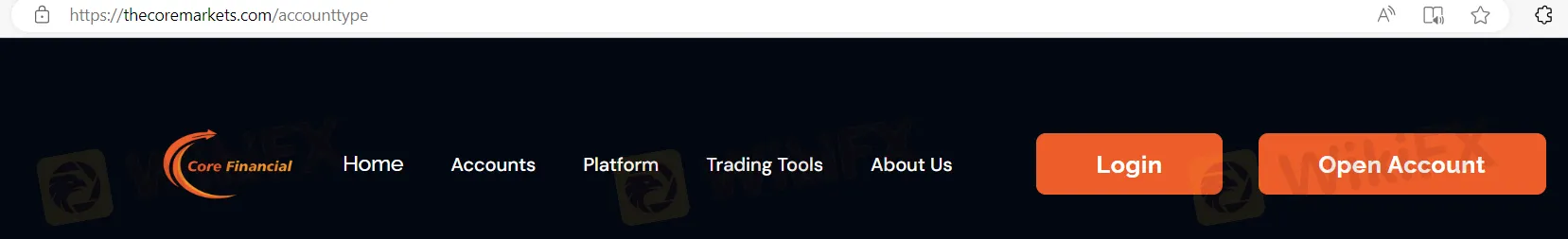 click on the 'Open Account'