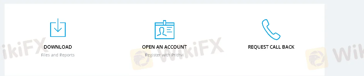 click on the 'OPEN AN ACCOUNT'
