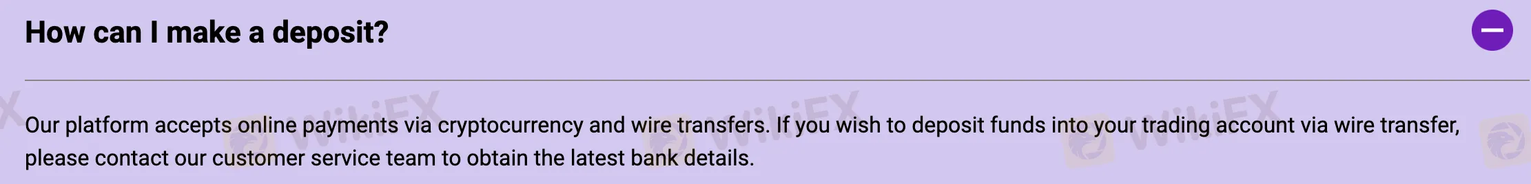 Deposit & Withdrawal Deposit & Withdrawal