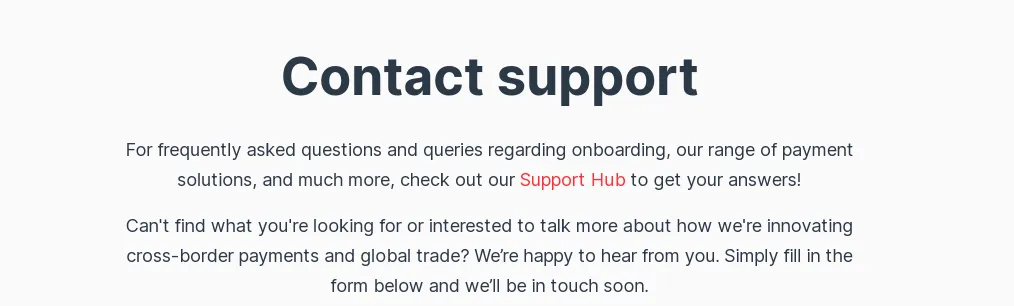Customer Support